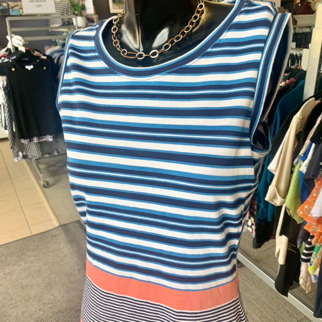 Hatley, Dresses, Large Blue White Coral