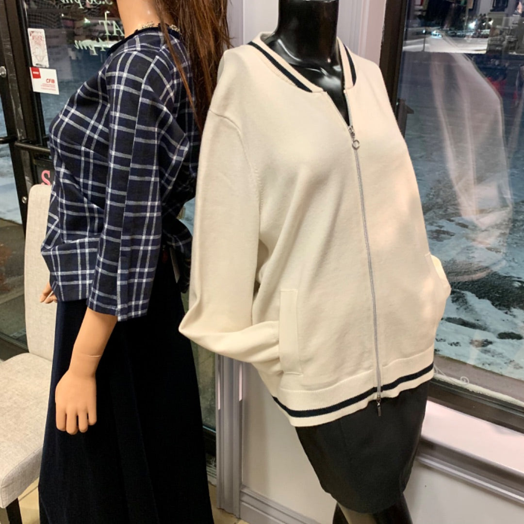 Olsen, Sweaters, Large Cream