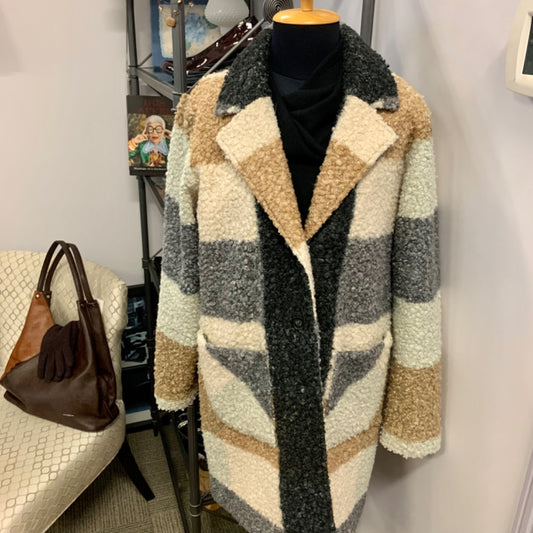 Charlie B, Coats, Medium Beige Grey
