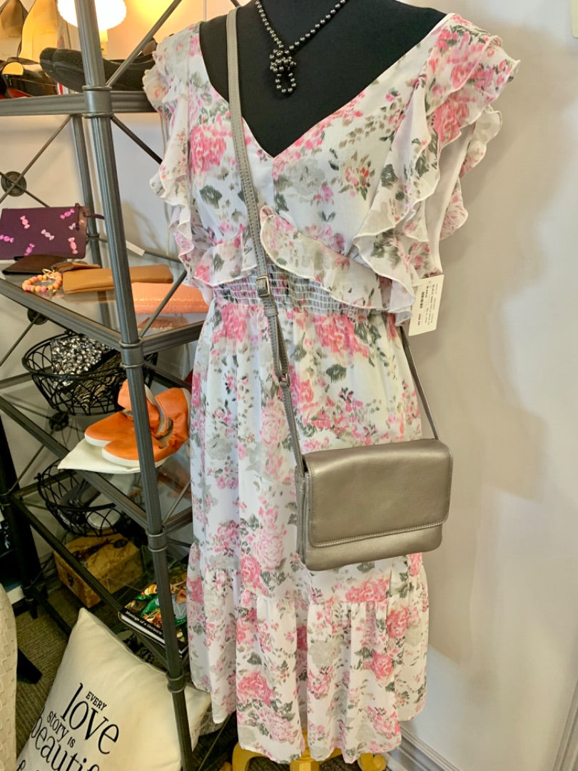 Black Tape, Dresses, XLarge White Pink