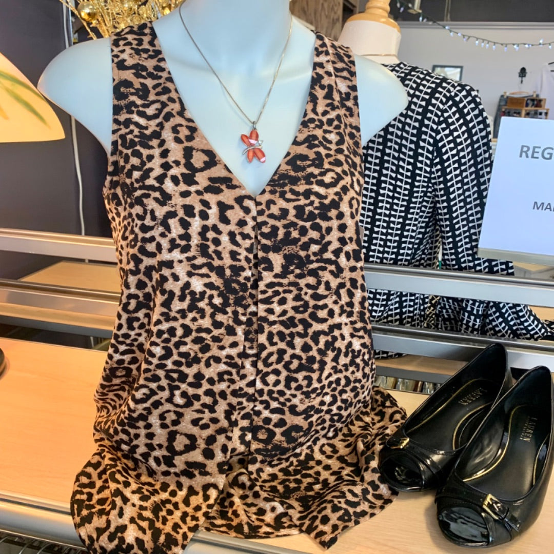 Daniel Rainn, Top Sleeveless, Small Brown Black