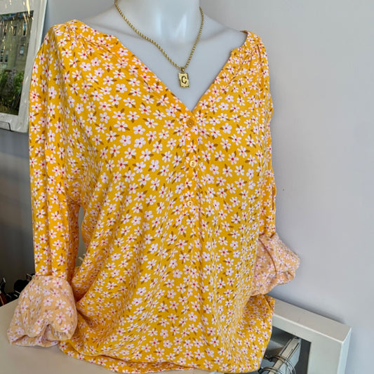 Old Navy, Tops, Large Yellow Multi