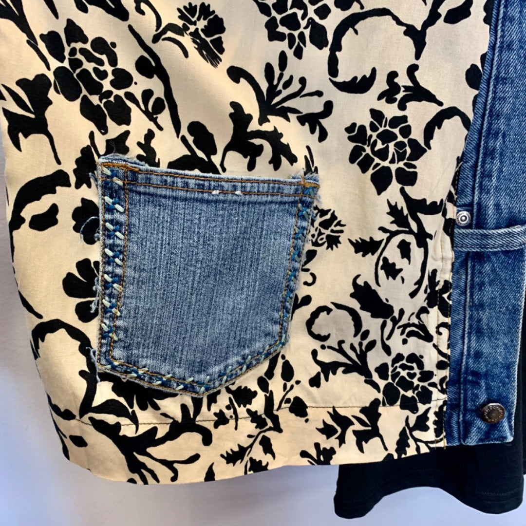 Shannon Passero, Cardigans, One Size Black Cream Blue