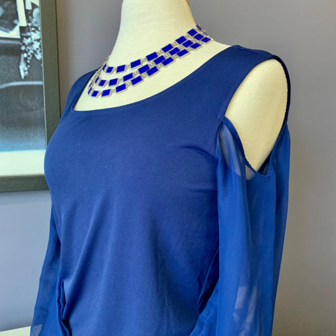 Ricki’s NWT Cold Shoulder, Small, Blue