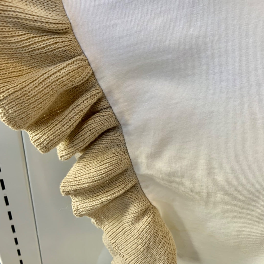 Zara, Tops, Small Cream Khaki