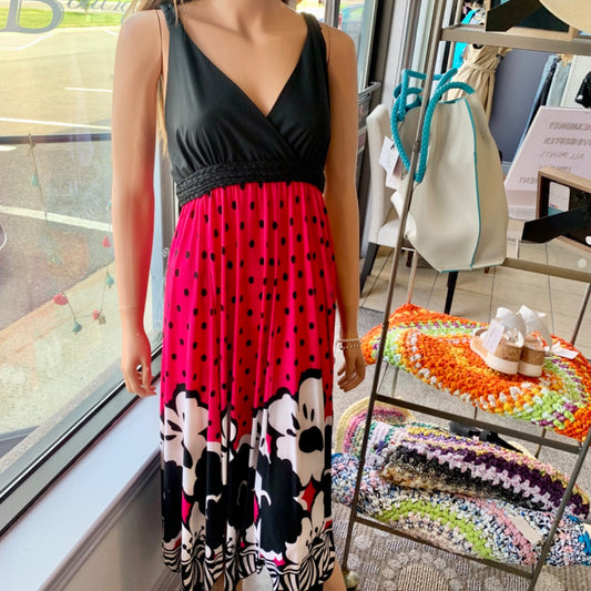 NWT Esha Design, XLarge Black White Hotpink