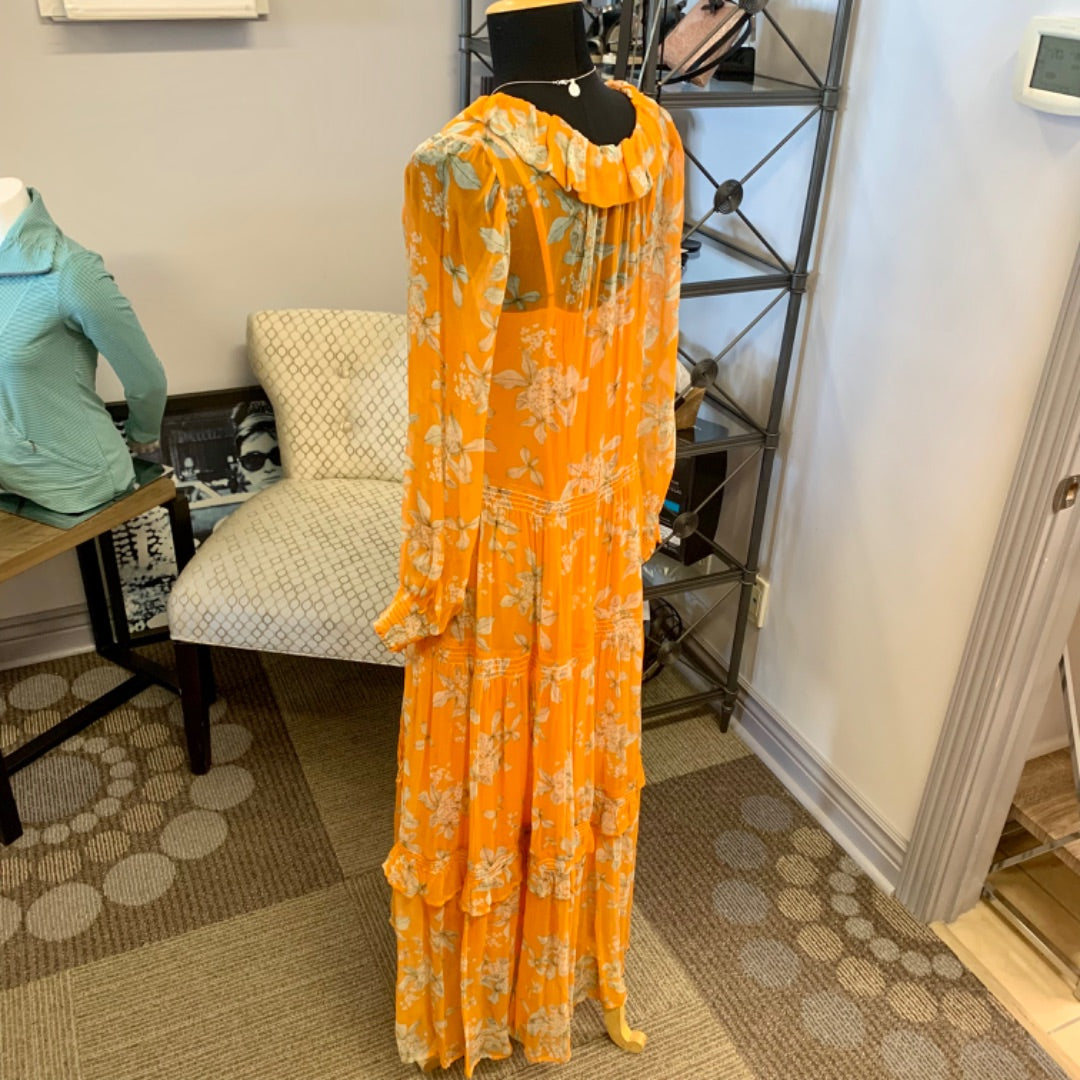 Anthropologie, Dresses, XSmall Orange Multi