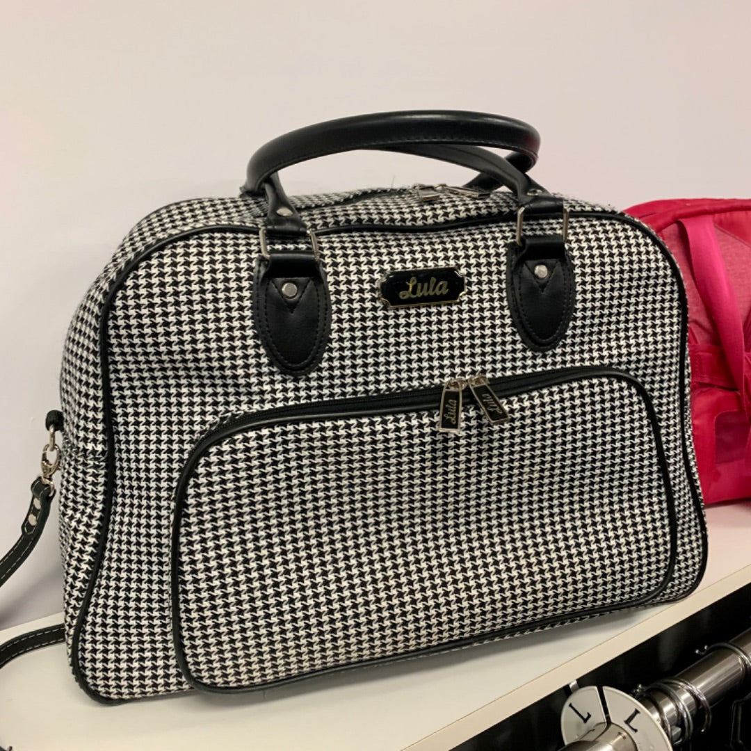 Lula, Purses/handbags, 18 x 12 x 6 inch Black White