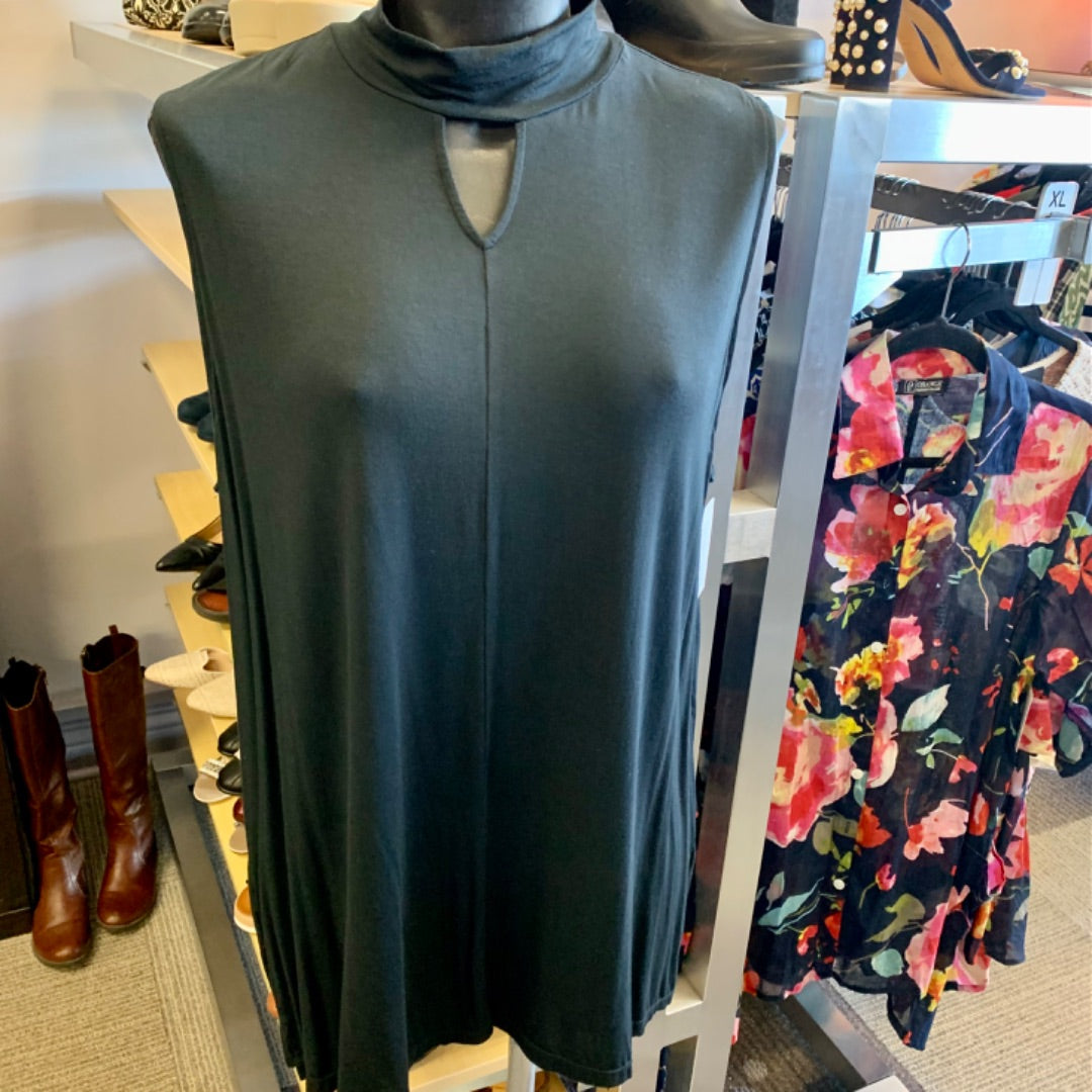 CuddleDuds, Top Sleeveless, Size 1X Black