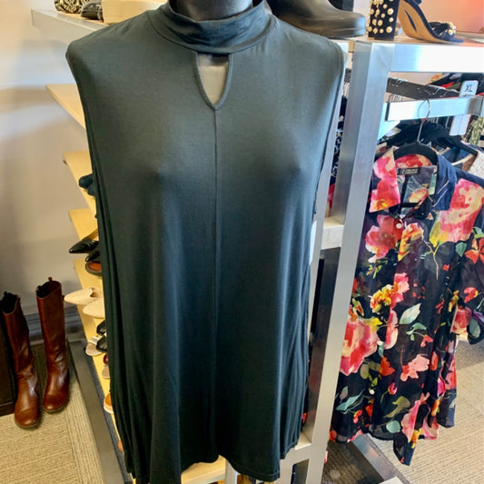 CuddleDuds, Top Sleeveless, Size 1X Black