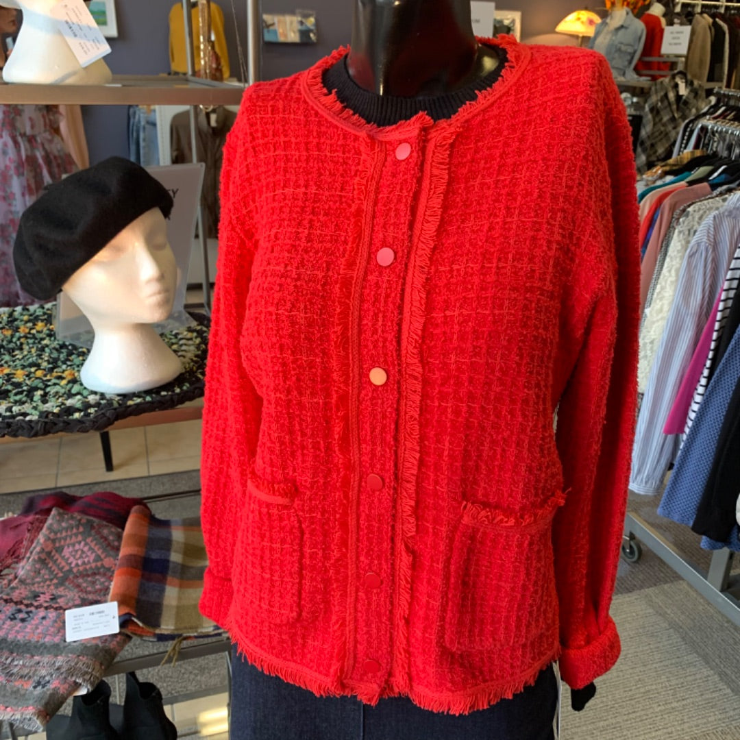 Olsen, Jackets, Medium Red