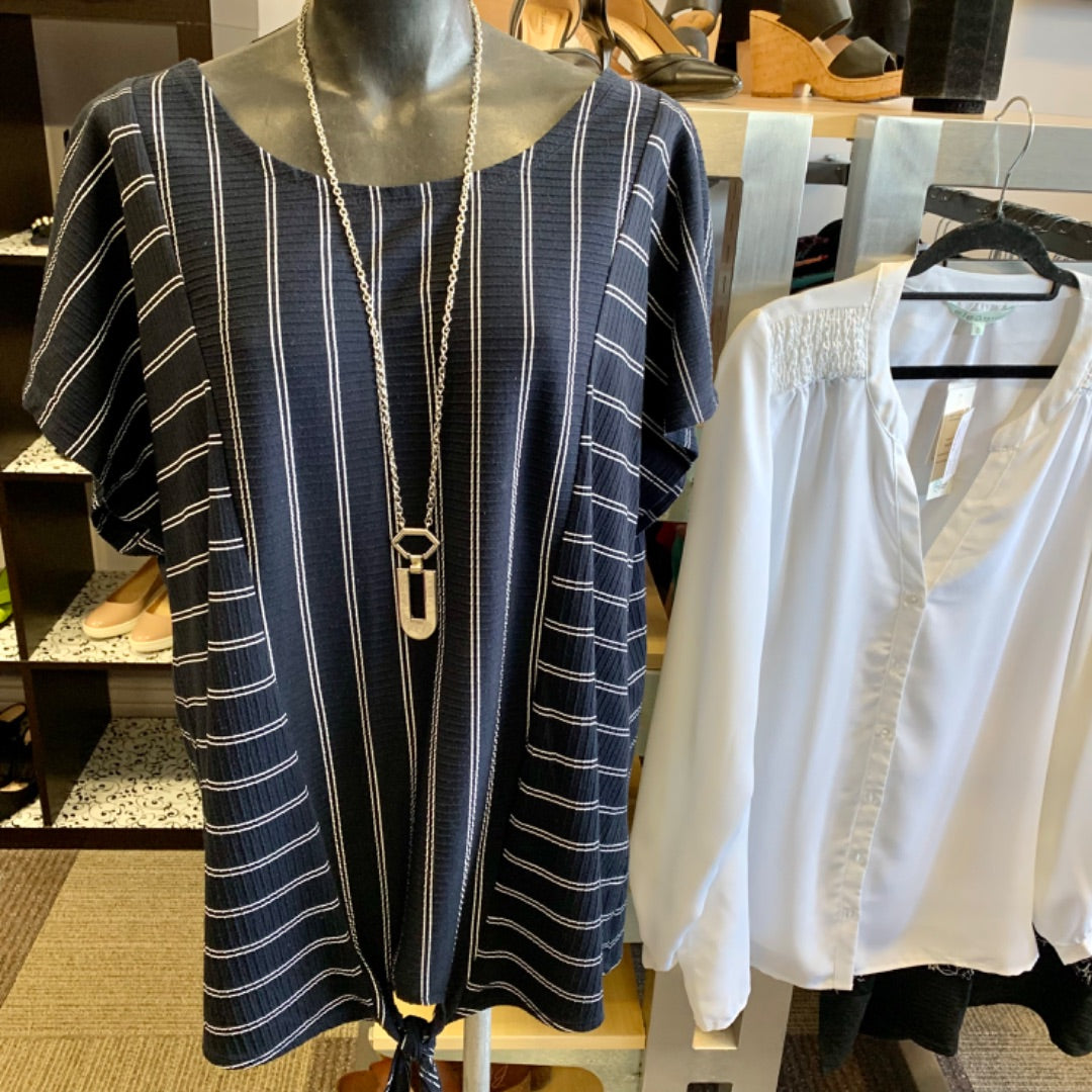 Jones NY, Tops, Size 2X Navy White