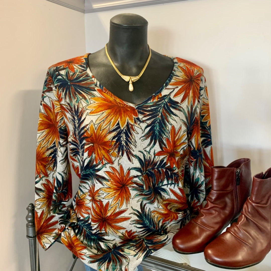 Cazza Zacks, Medium Orange green on Grey