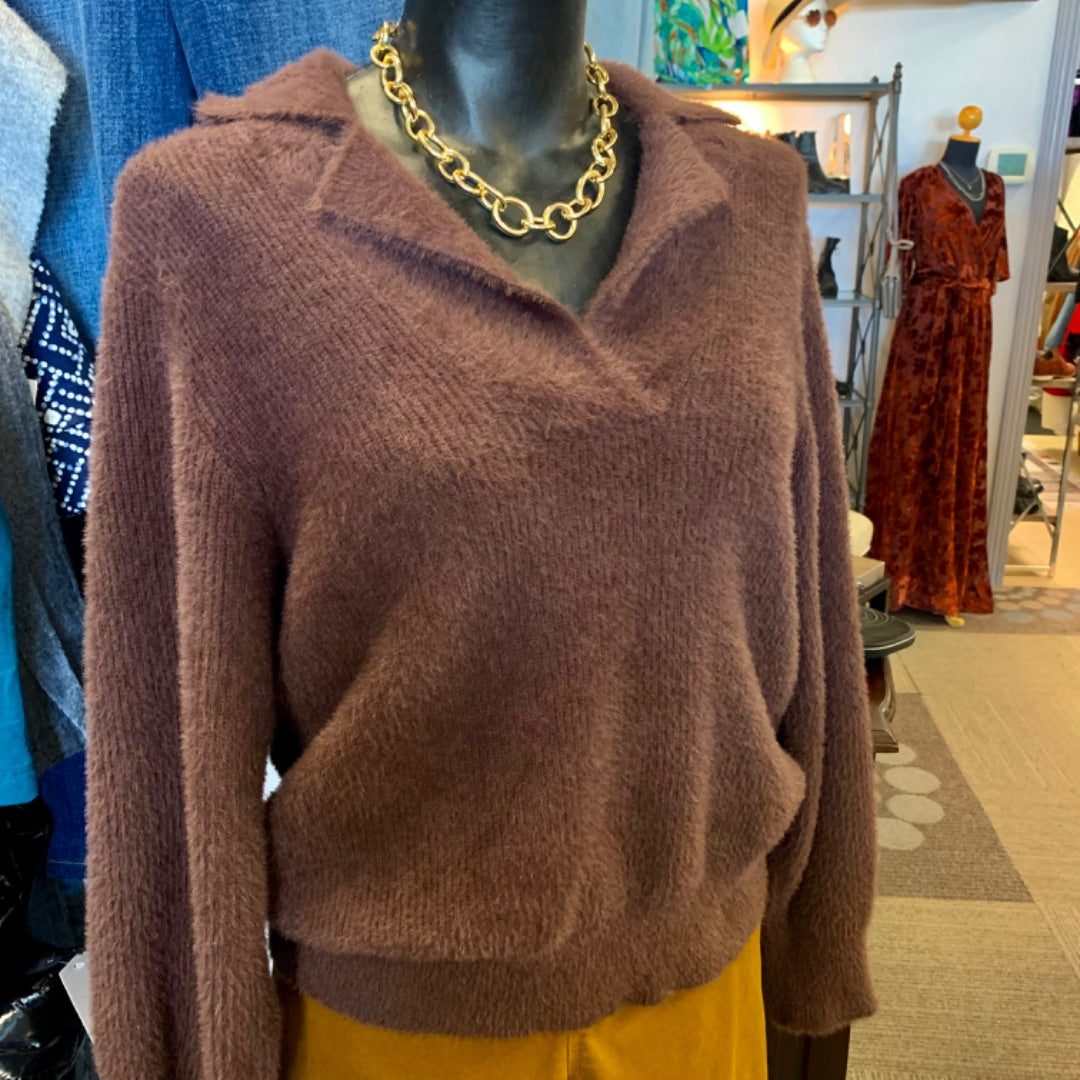 Gentle Fawn, Tops, XSmall Brown