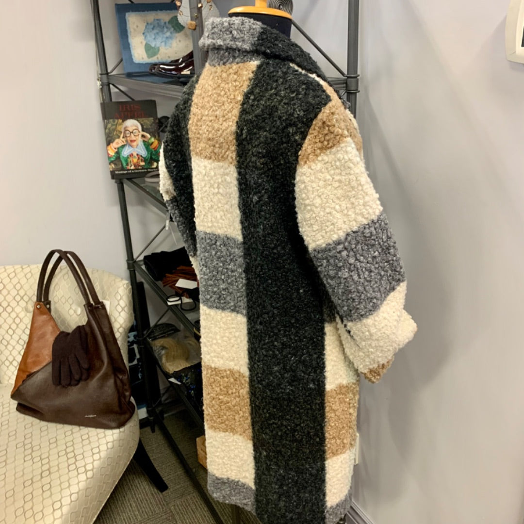 Charlie B, Coats, Medium Beige Grey