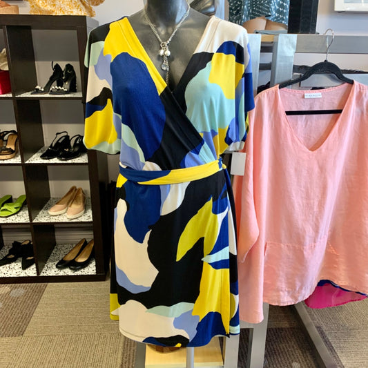 Nine West, Dresses, XXLarge Blues Yellow Black