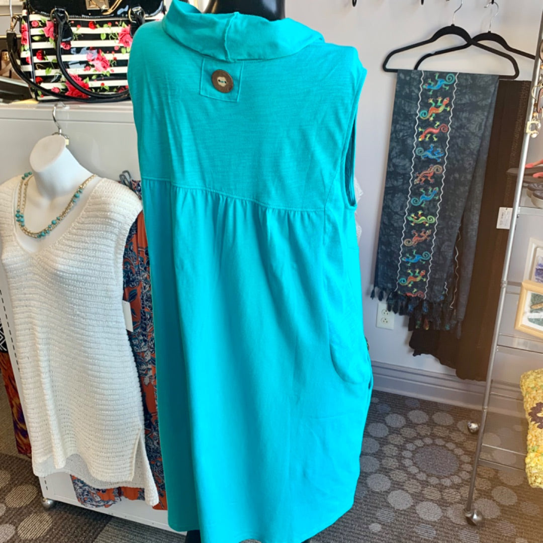 Neon Buddha, Dresses, Medium Aqua