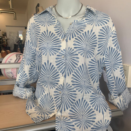 Joie, Tops, Large White Blue