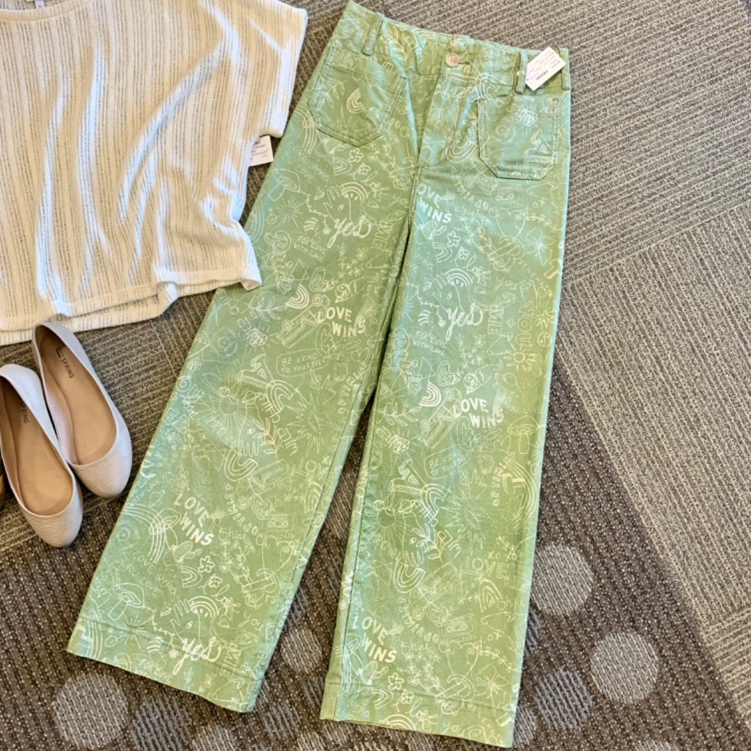 Pilcro, Pants, Size 26 (4) Green