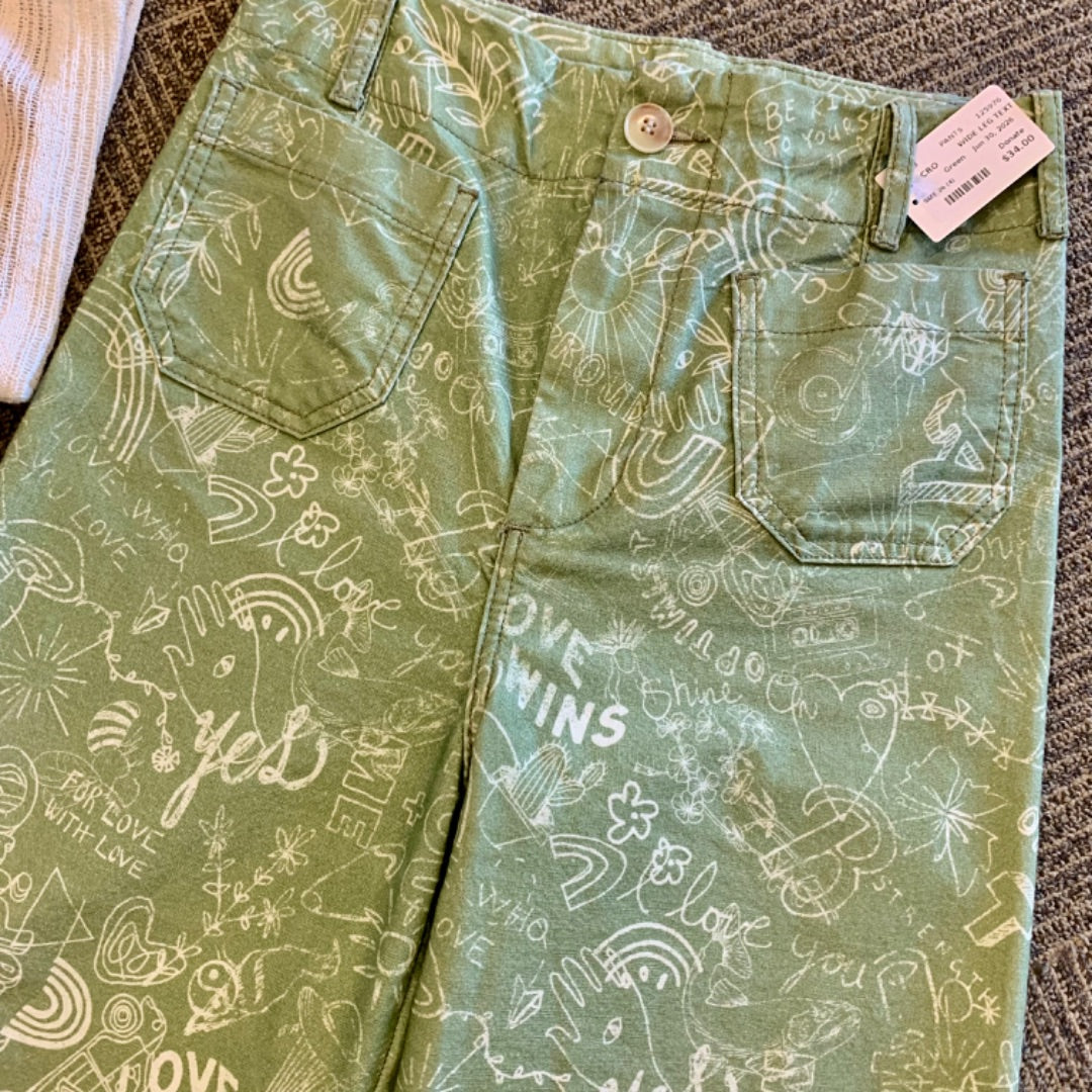 Pilcro, Pants, Size 26 (4) Green