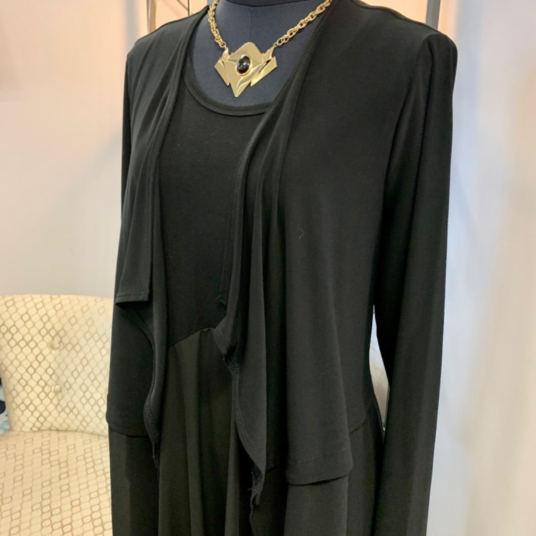 Picadilly, Cardigans, Medium Black