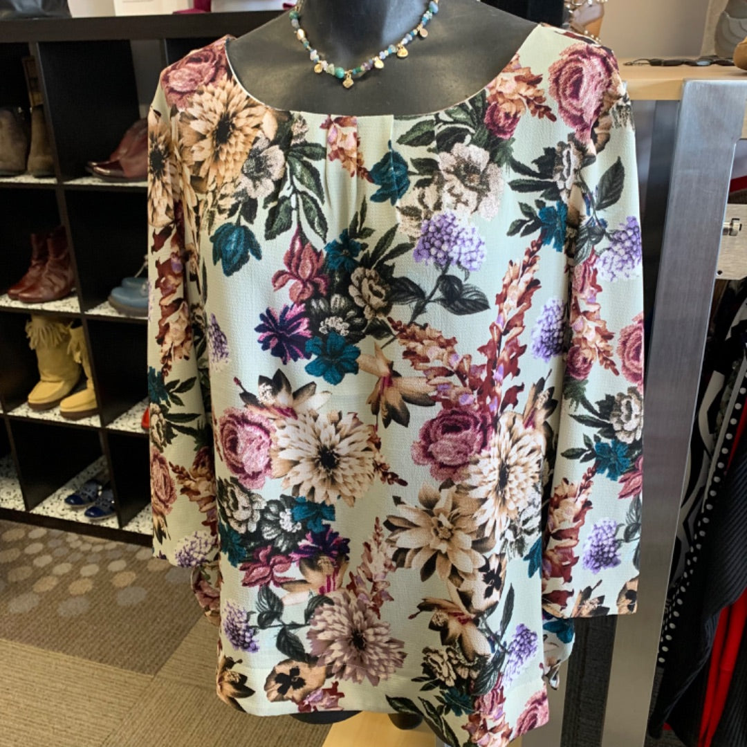 Cleo Floral, XLarge Green Pink Multi