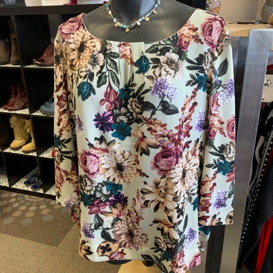 Cleo Floral, XLarge Green Pink Multi