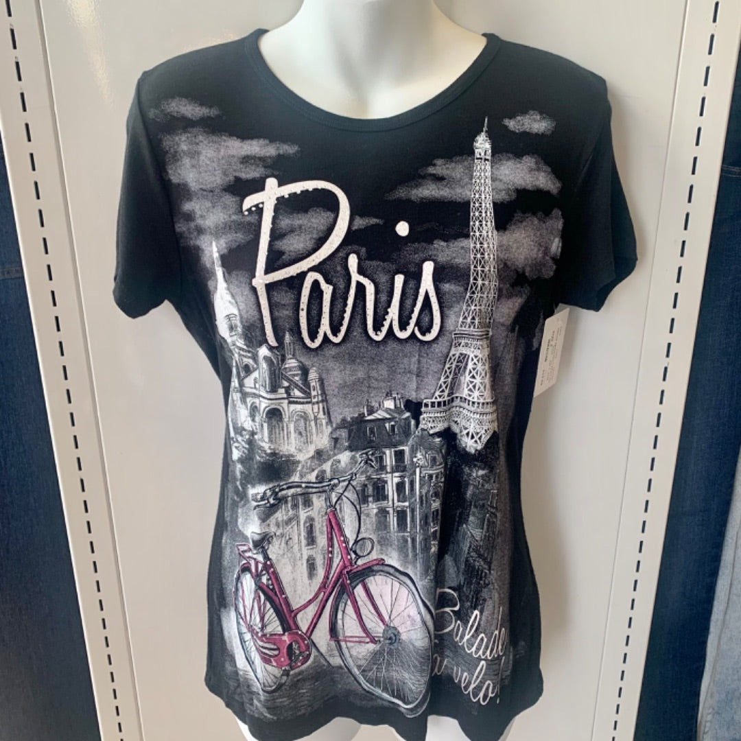 Hello Paris, Tops, Size 4 Black