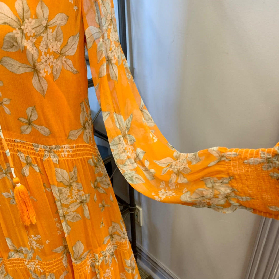 Anthropologie, Dresses, XSmall Orange Multi