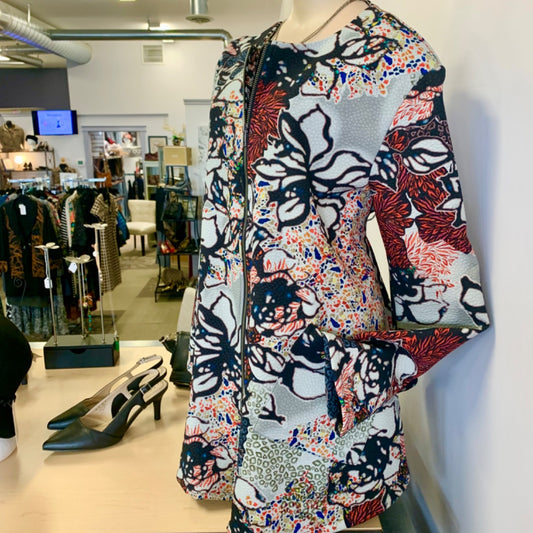 Bryn Walker, Cardigans, XLarge Grey Floral