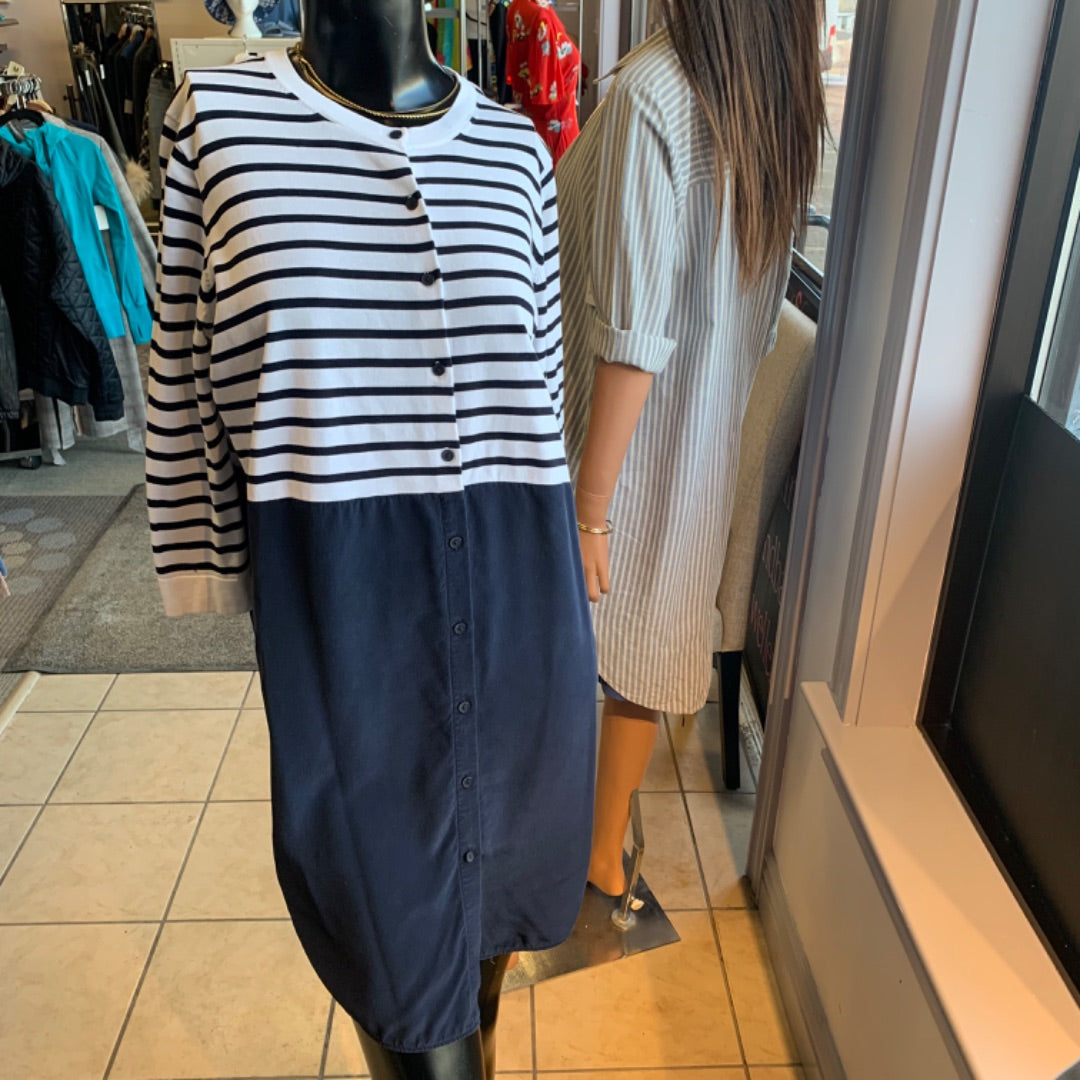 COS, Dresses, Small White navy