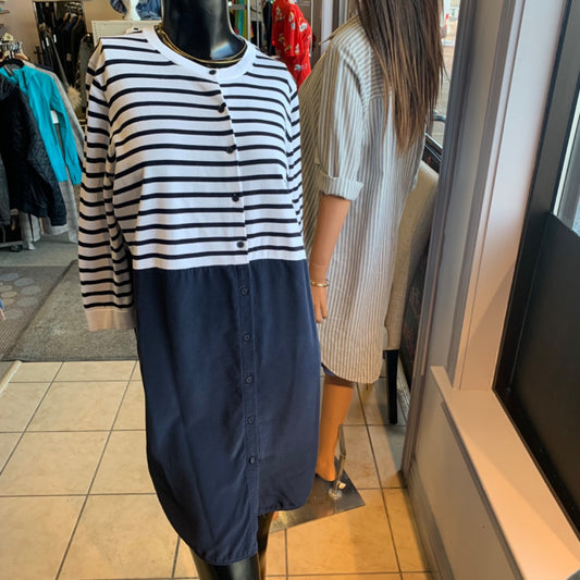 COS, Dresses, Small White navy