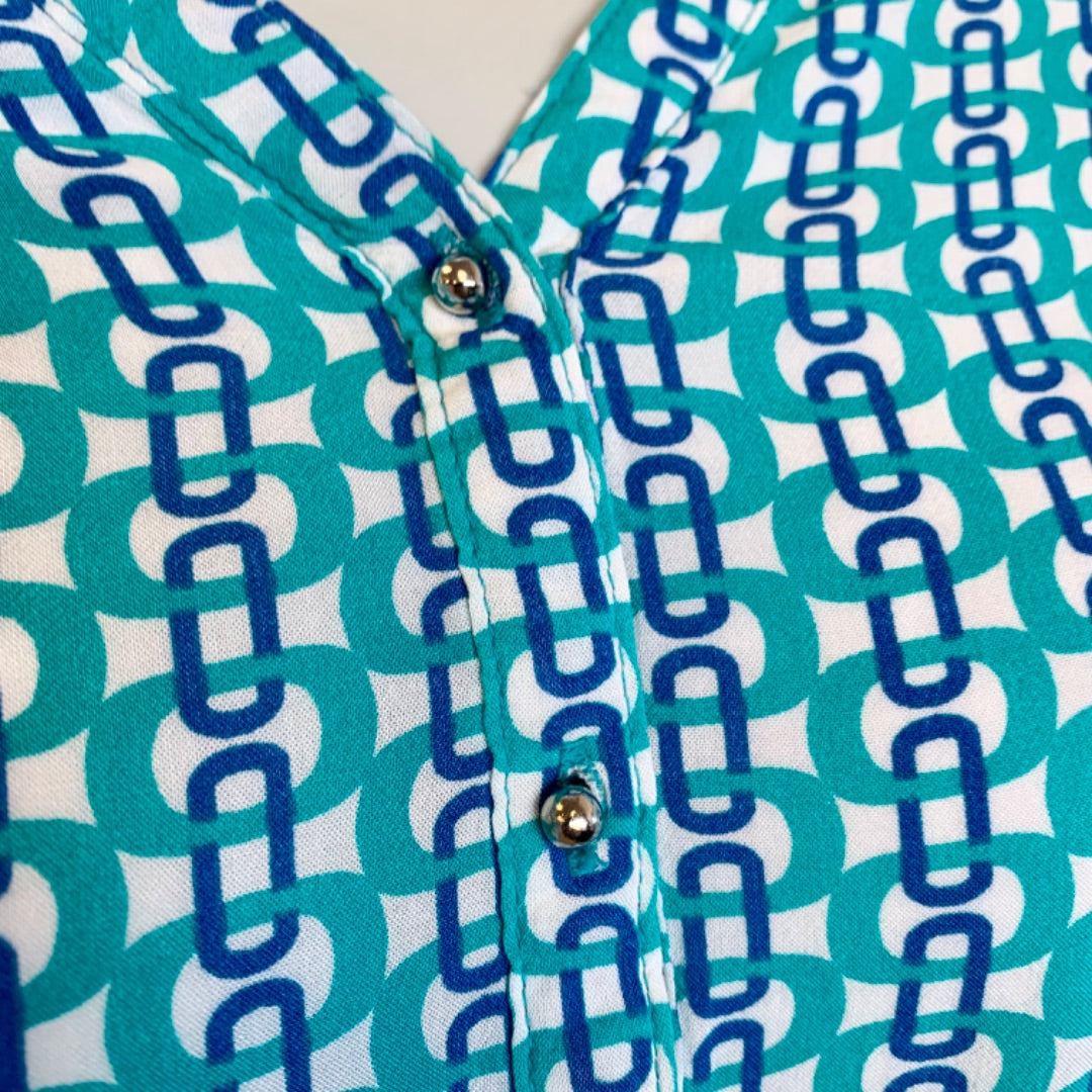 Grand&Greene, Tops, XLarge Teal White