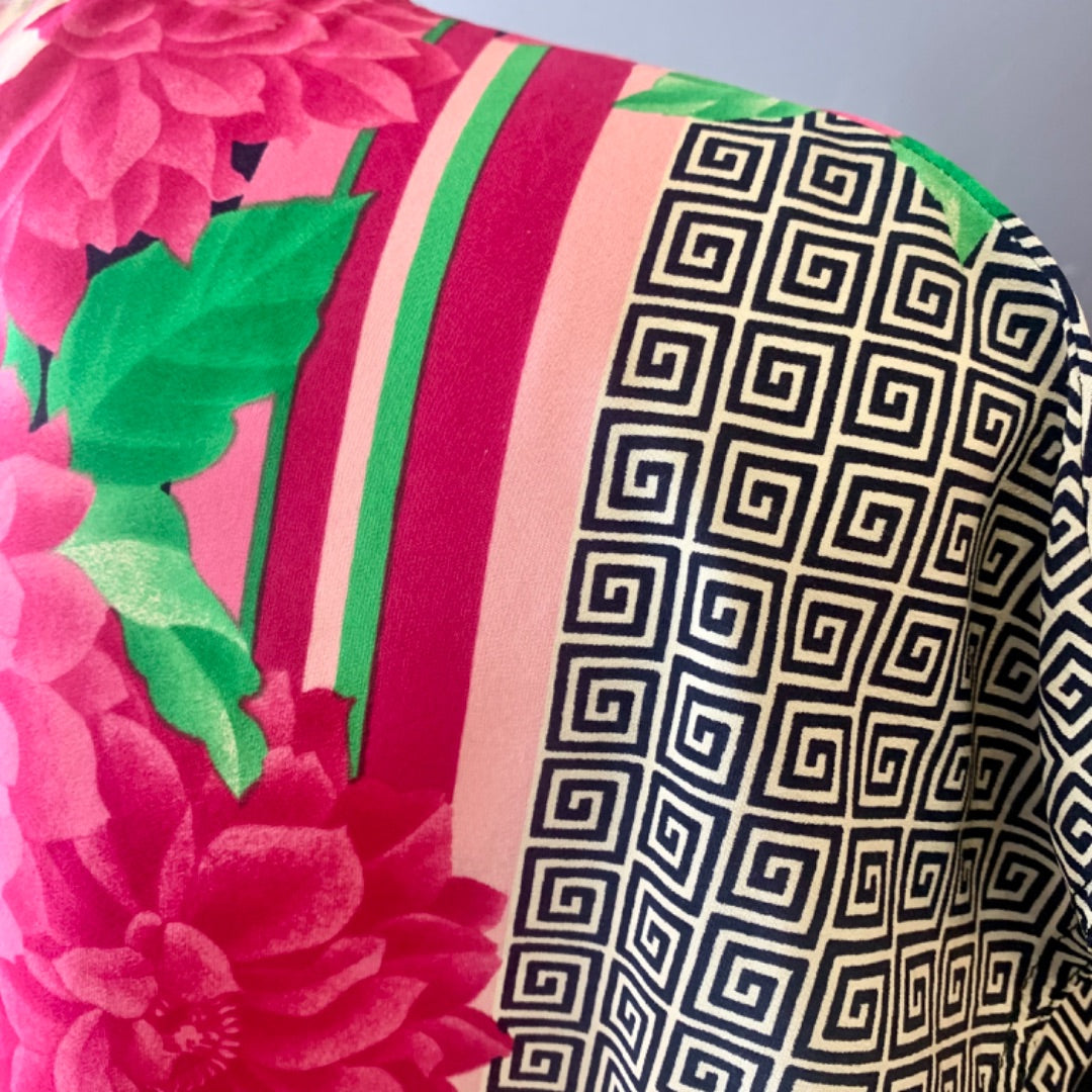 Made in Italy, Tops, Size 10 Pink Green