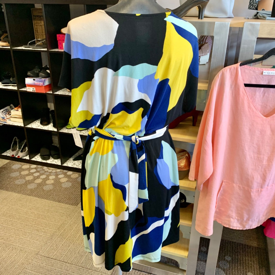 Nine West, Dresses, XXLarge Blues Yellow Black