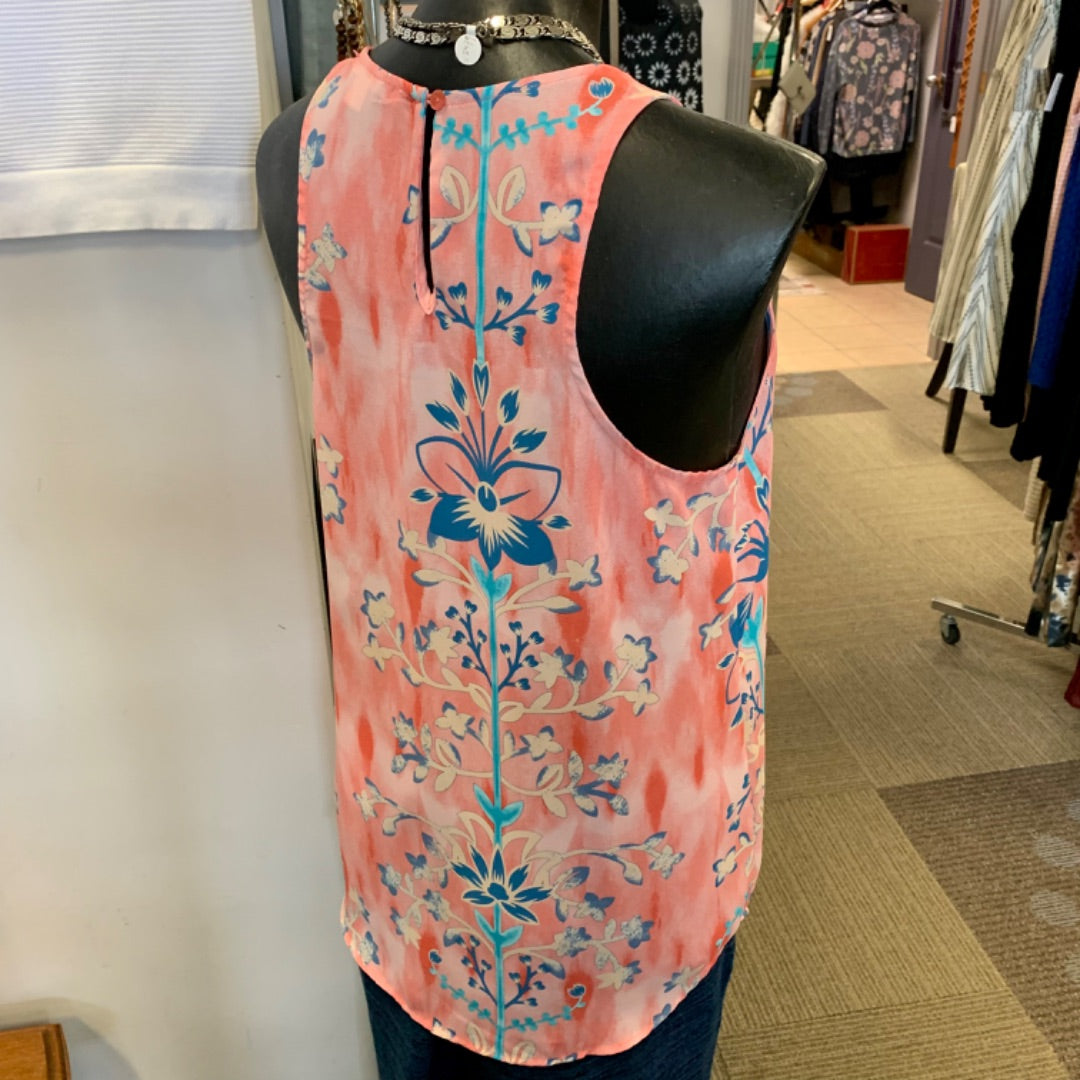 Violet+Claire, Top Sleeveless, Medium Pink Teal