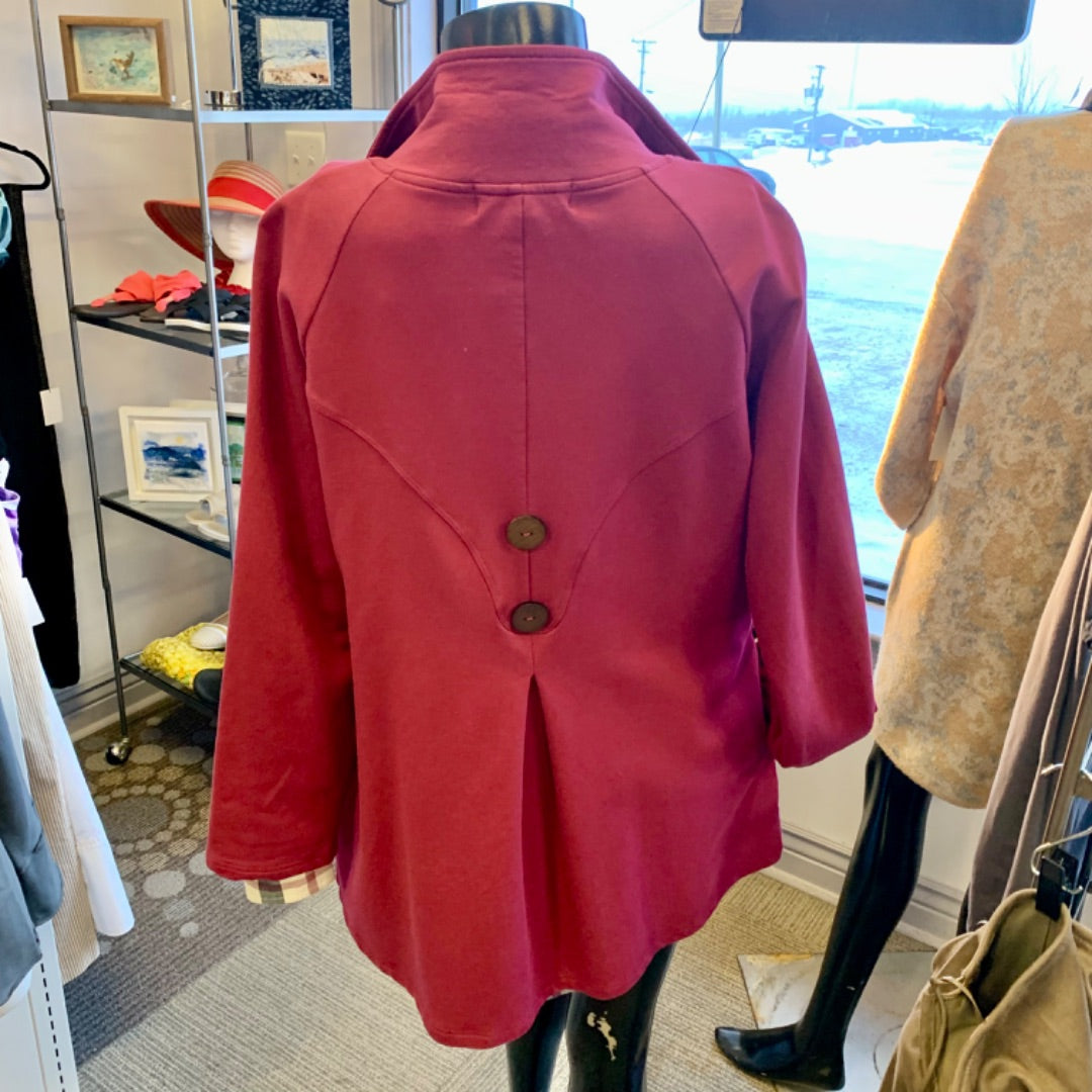 Neon Buddha, Coats, Large Berryred