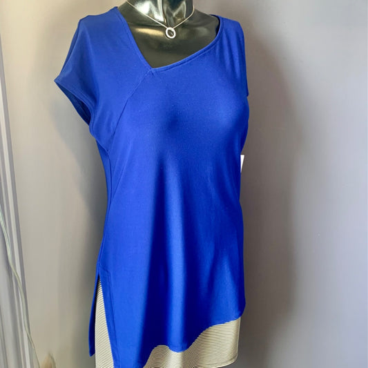 Sympli, Top Sleeveless, Size 10 Royal Blue
