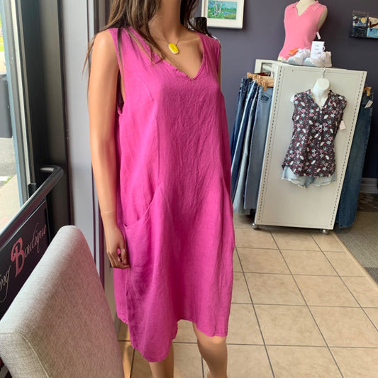 Pistache, Dresses, Large Fuchsia