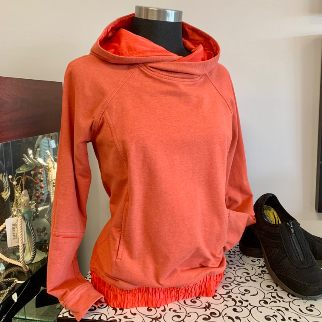 Lululemon All Good Hoodie, Size 4 Pumpkin orange