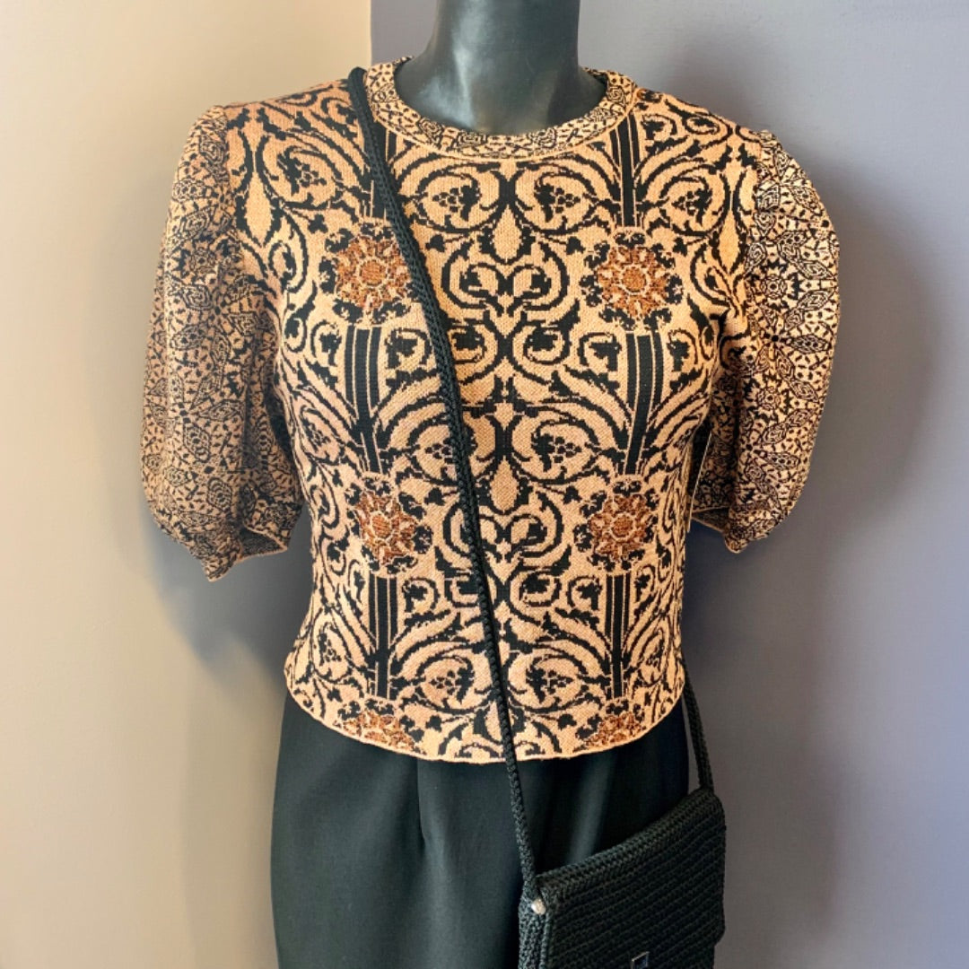 Zara, Tops, Medium Copper, black