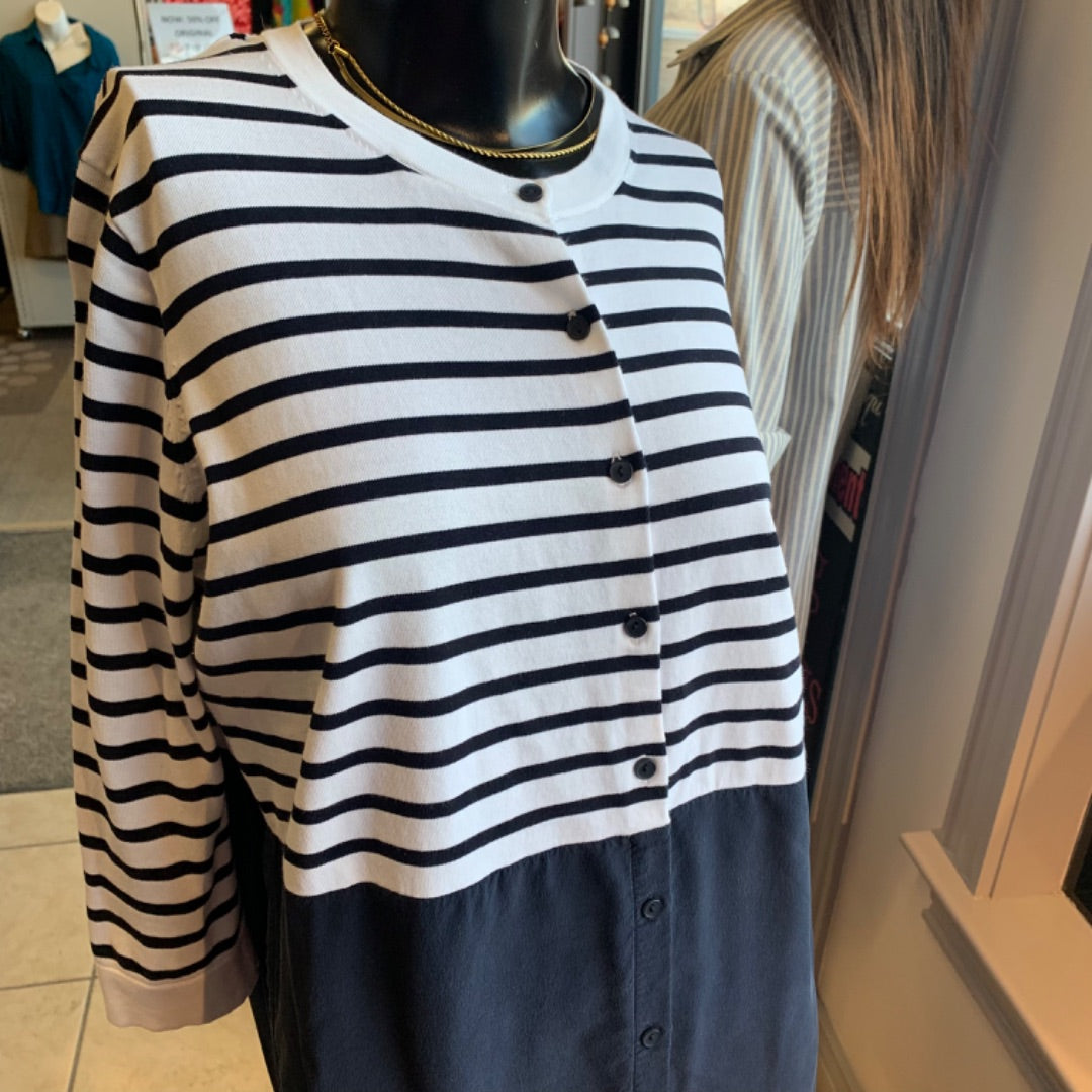 COS, Dresses, Small White navy