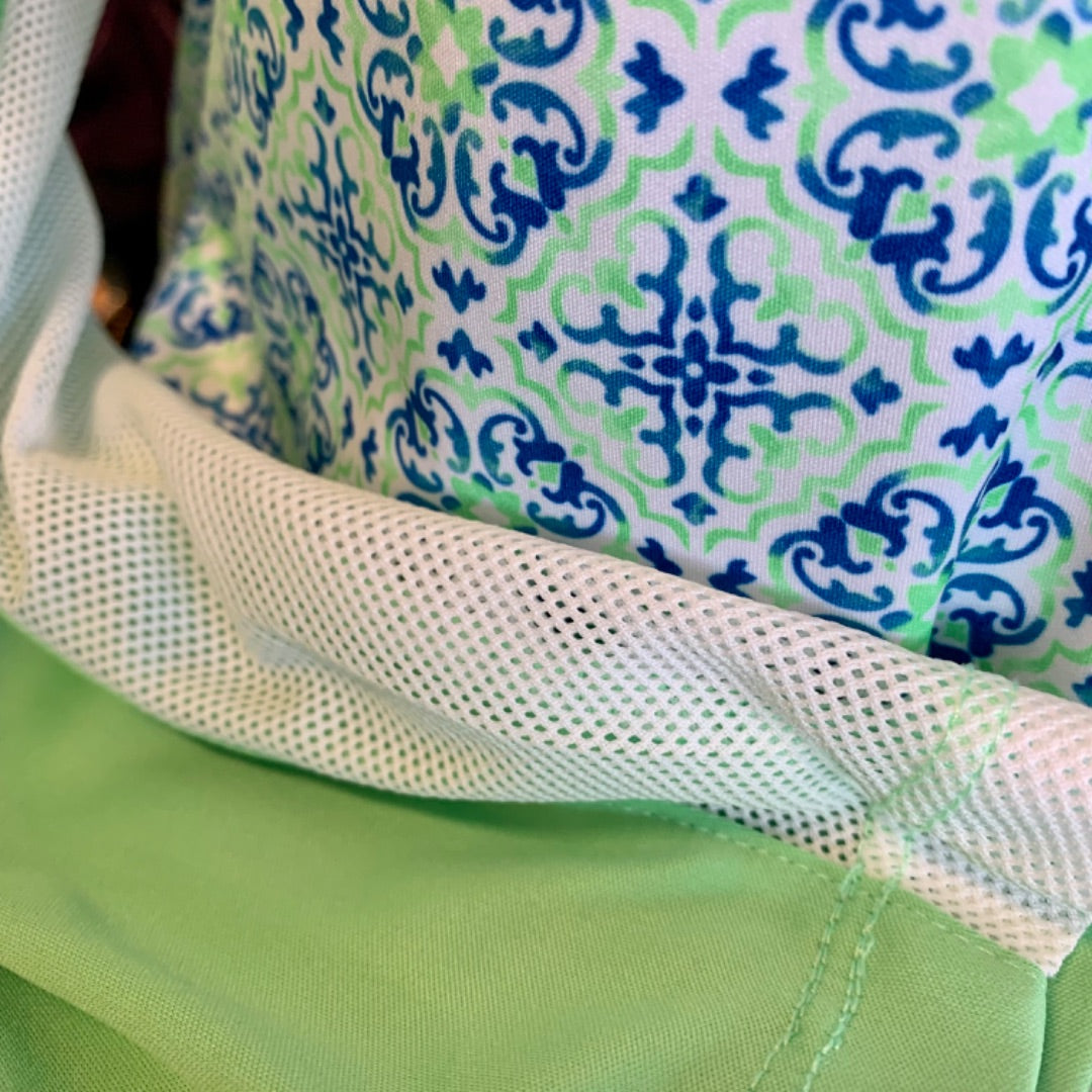 Greg Norman, Active Wear, Large Green Blue White
