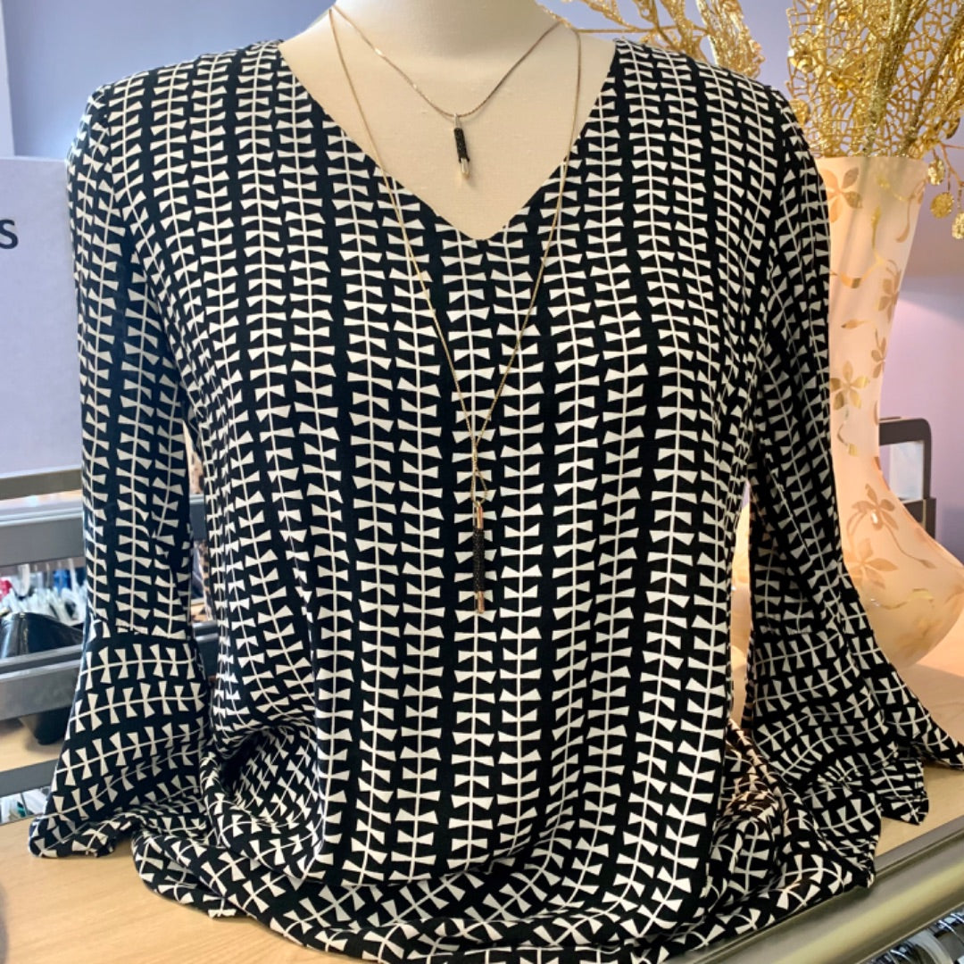 Molly Bracken, Top Sleeveless, Small Blck White