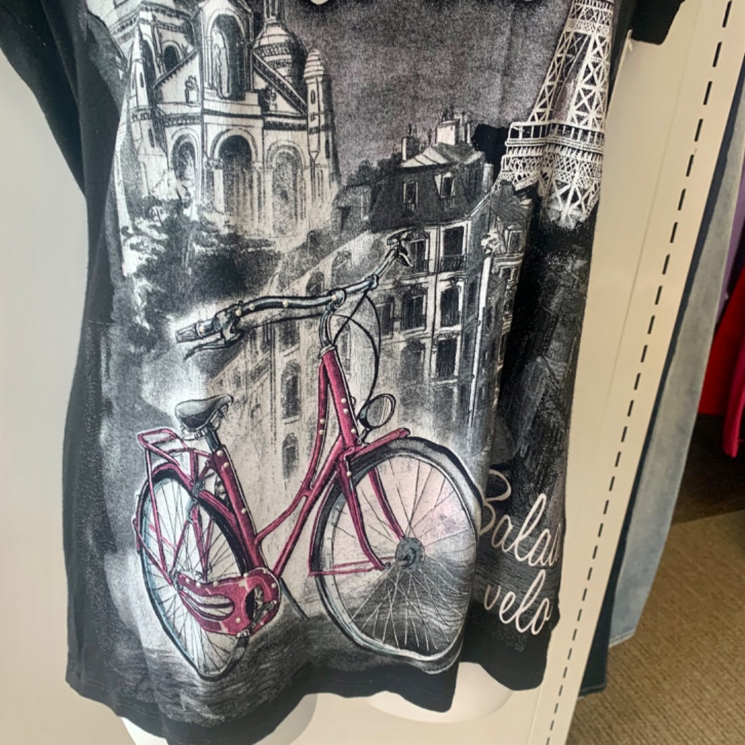 Hello Paris, Tops, Size 4 Black