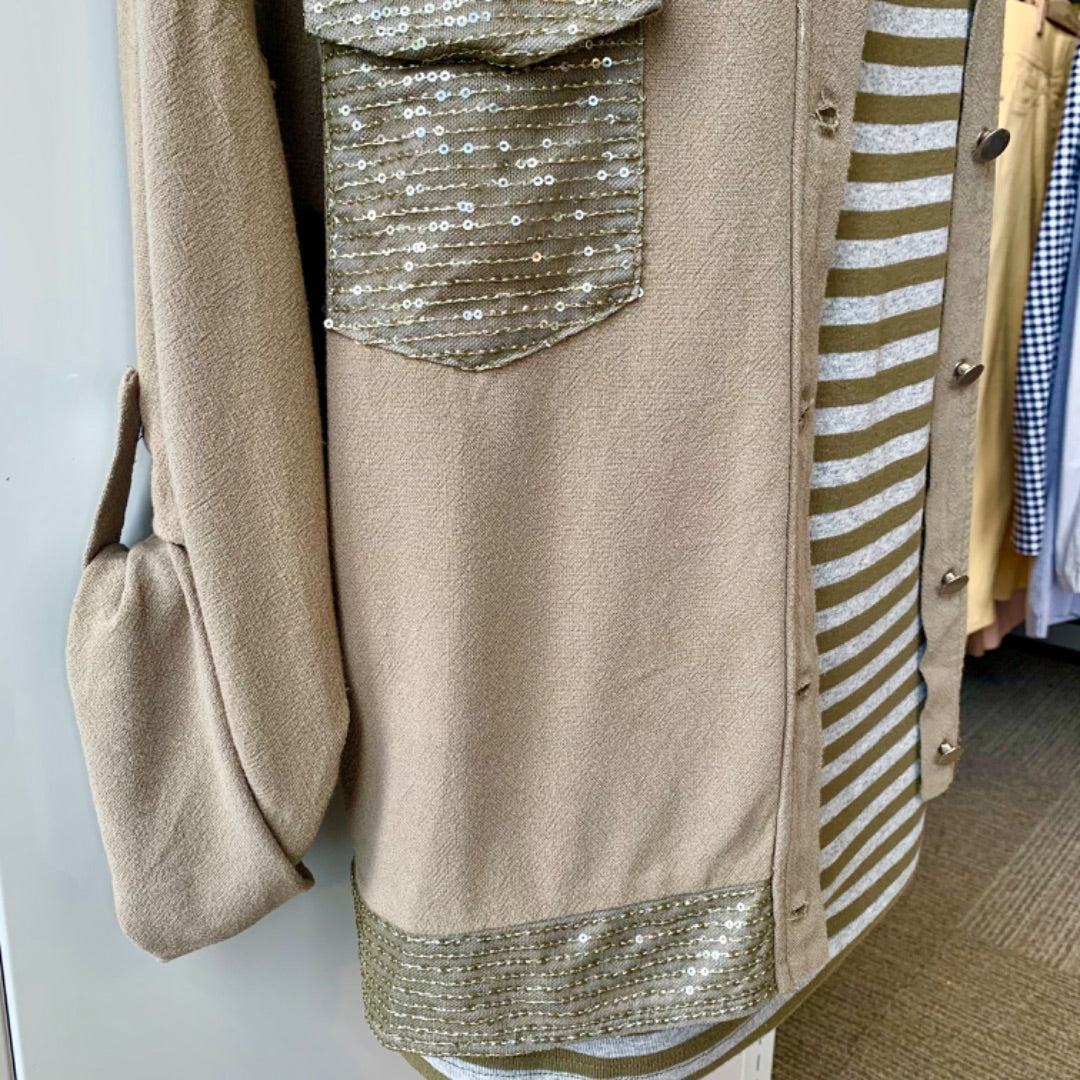 Alina's Exclusives, Jackets, Medium Khaki