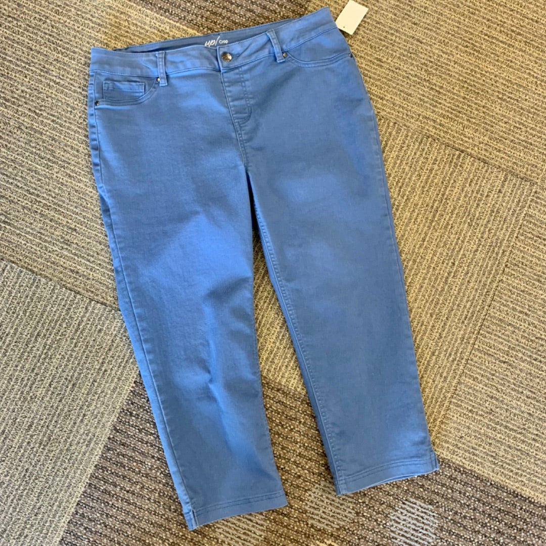 Up! Crop, Pants, Size 14 Blue
