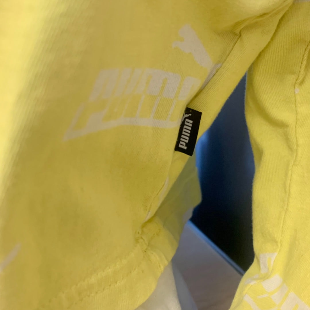 Puma, Active Wear, Small Yellow White