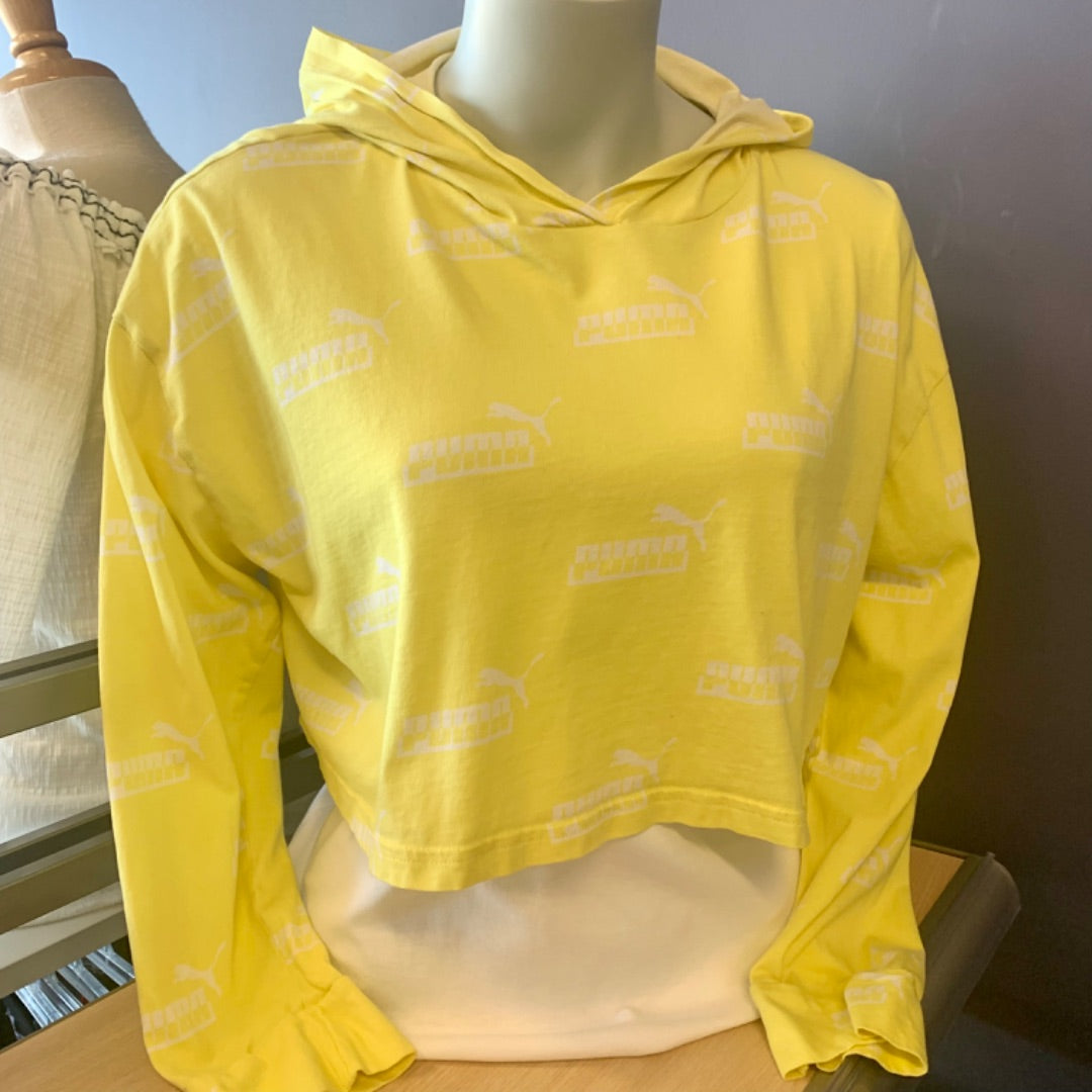 Puma, Active Wear, Small Yellow White