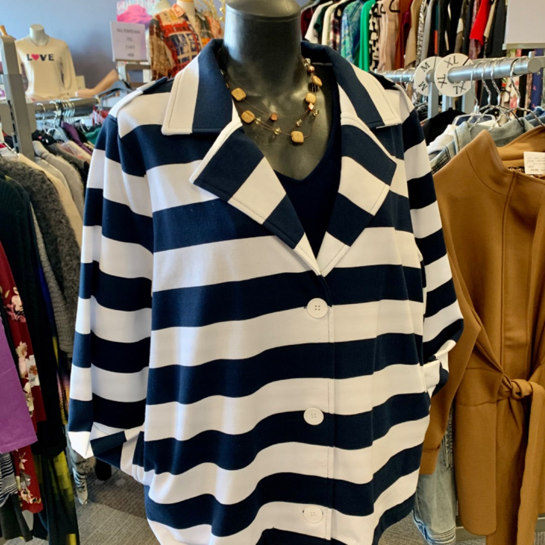 Kleio, Jackets, XXLarge Navy White